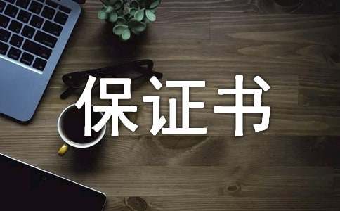 付款保证书8篇