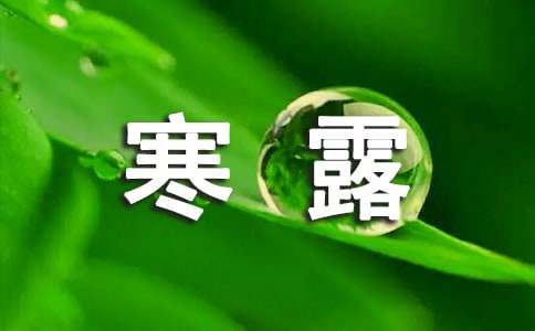 寒露节气祝福语